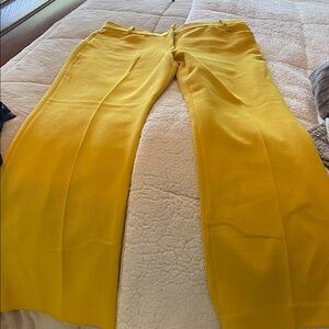 Zara Mustard Wide Leg Pants